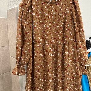 Floral Brown Dress